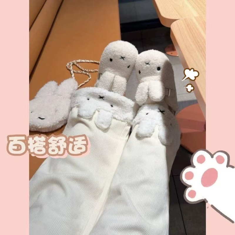 Corduroy Pant Warm - Anime Miffy Corduroy Long Pants Fleece-Lined
