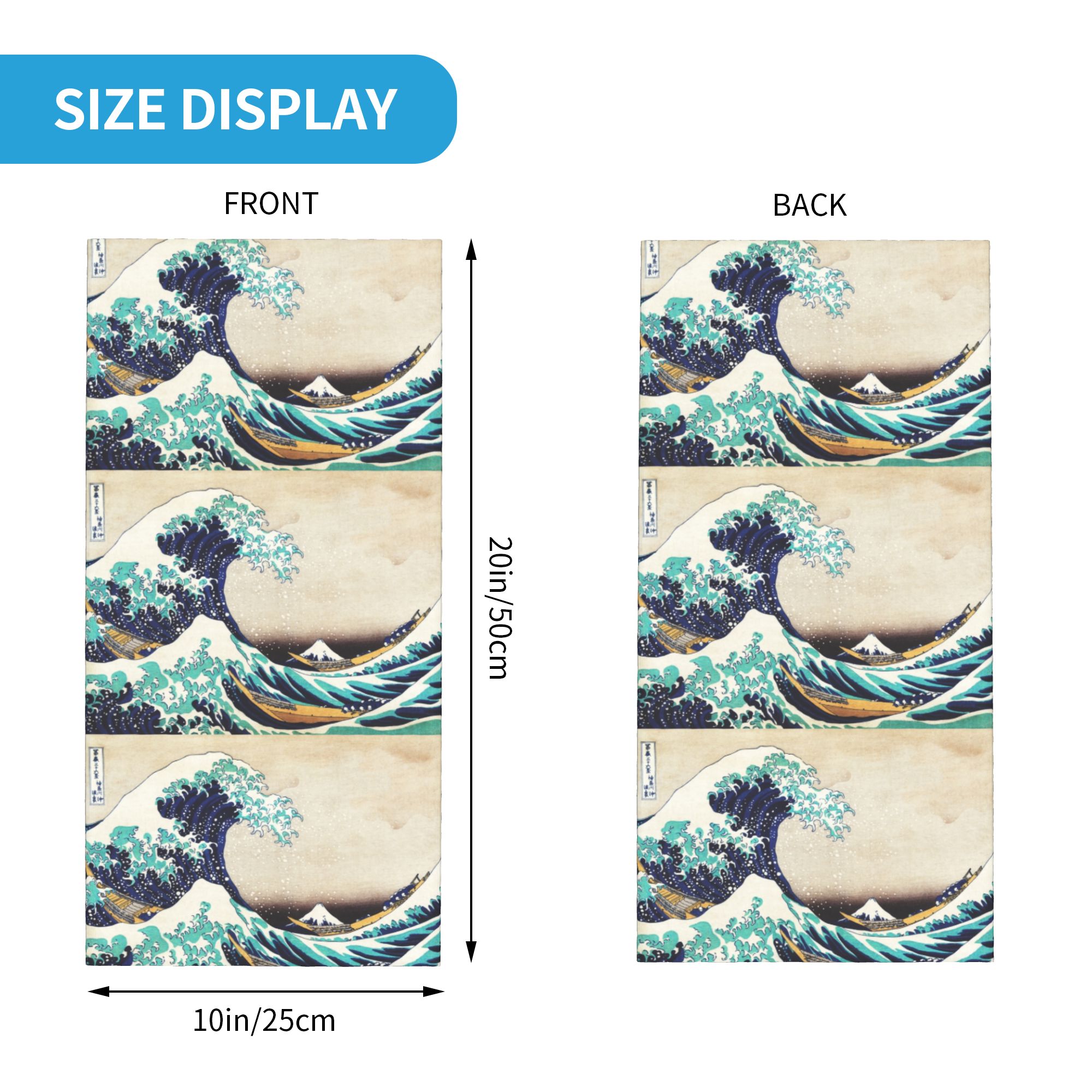 The Great Wave off Kanagawa Wi - Neck Gaiter Fleece ulasan dan harga