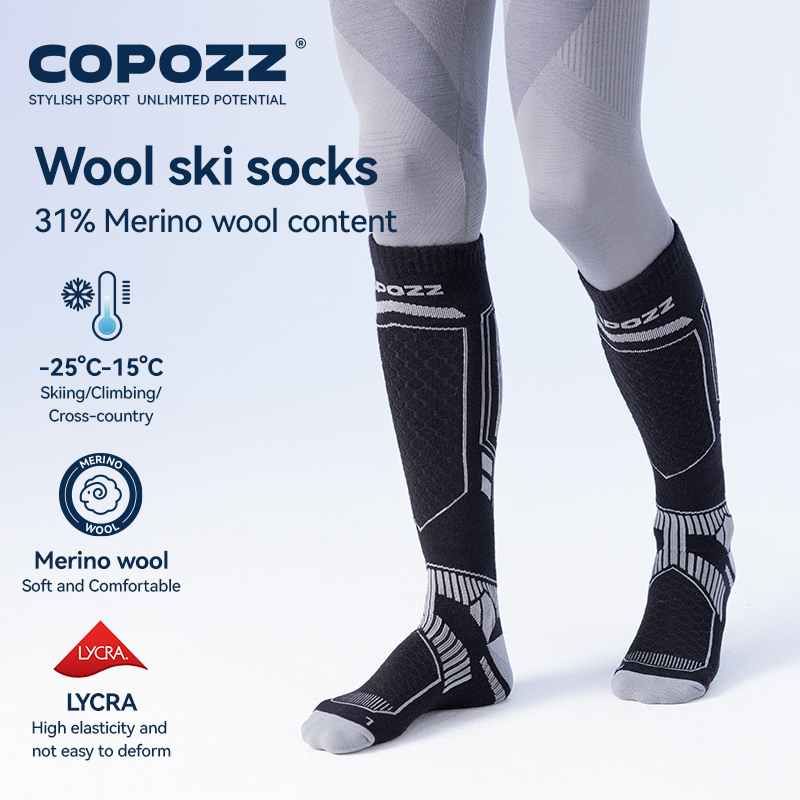 COPOZZ New Winter Ski Socks Me - Thermal Sock Wool ulasan dan harga