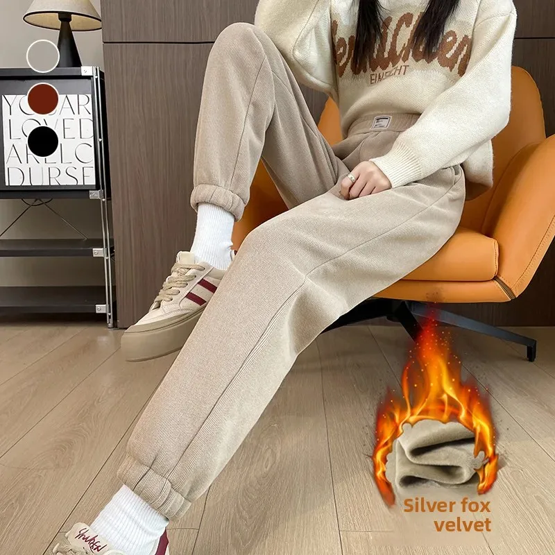 Winter New Thickened Fleece Li - Corduroy Pant Warm ulasan dan harga