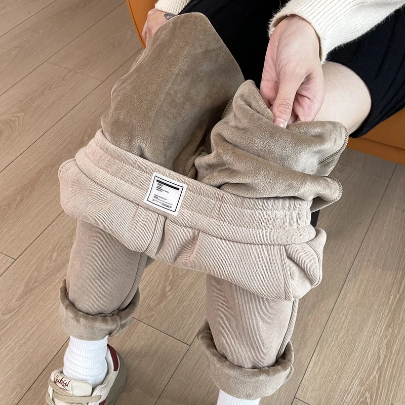 Winter New Thickened Fleece Li - Corduroy Pant Warm ulasan dan harga