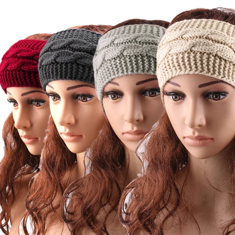 Hair Bands Hemp Headband Woman - Fleece Ear Warmer Band ulasan dan harga