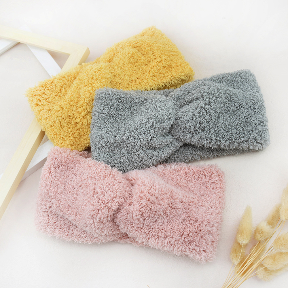 New Fleece Cross Wide Headband - Winter Headband Fleece ulasan dan harga