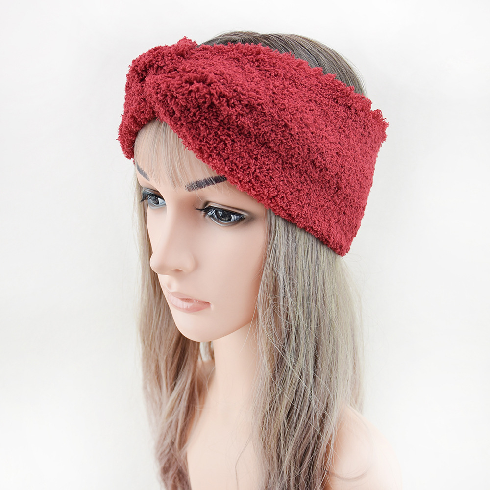 New Fleece Cross Wide Headband - Winter Headband Fleece ulasan dan harga