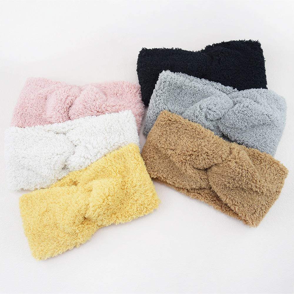 New Fleece Cross Wide Headband - Winter Headband Fleece ulasan dan harga