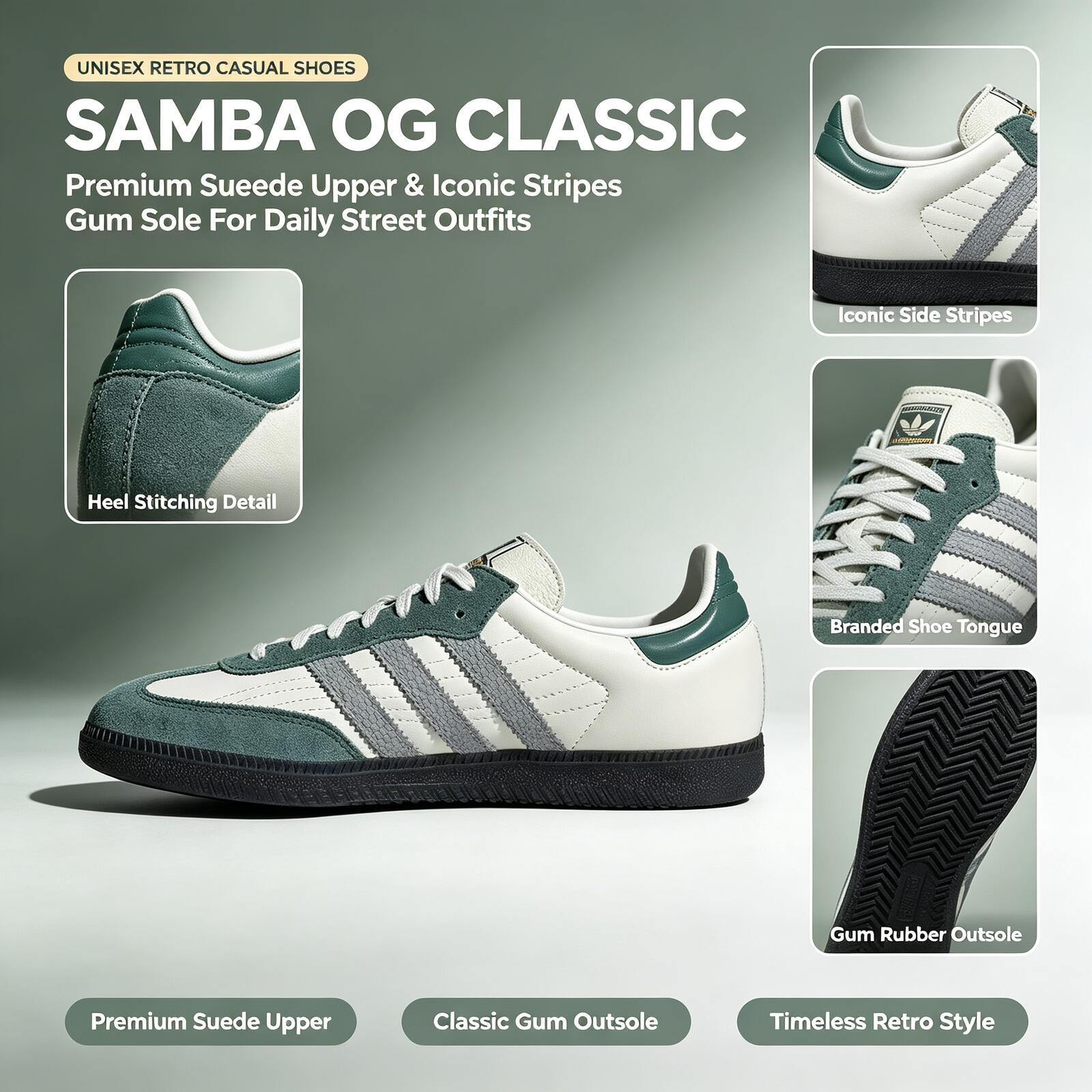 Official Adidas Genuine Samba  - Adidas Shoes Samba ulasan dan harga