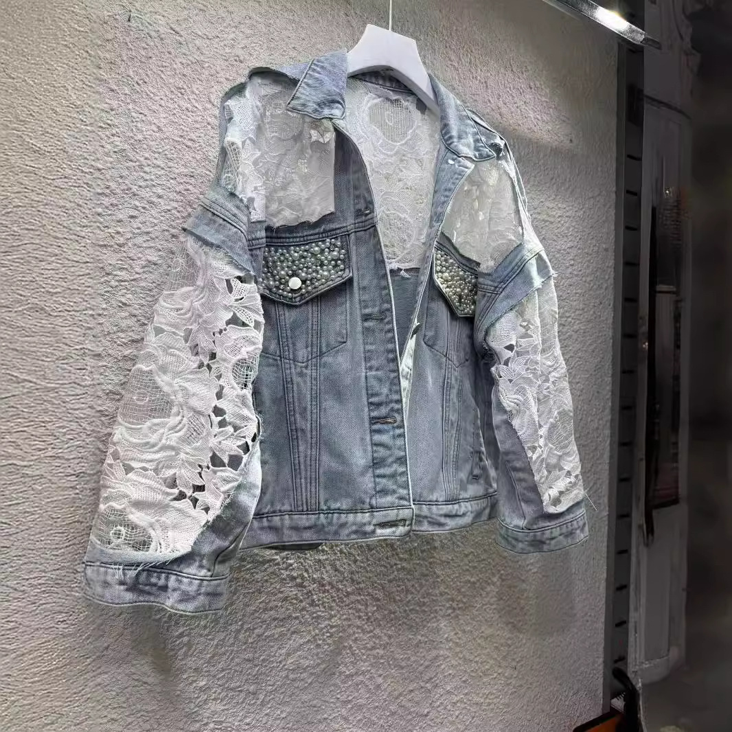 Spliced Embroidery Jacket Wome - Down Jacket Packable ulasan dan harga